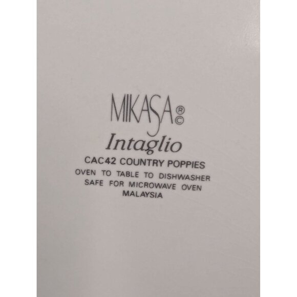 Mikasa Intaglio CAC42 Country Poppies Baking Casserole Dish 10 1/2" x 13" - Picture 8 of 8